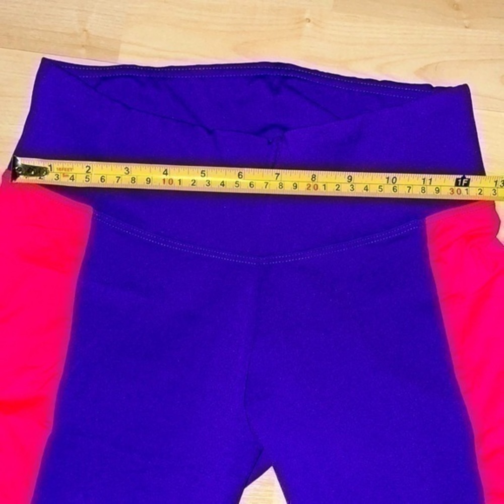 Kathyana bright contrast crop leggings tights capri fitness L gently preloved - Picture 6 of 8